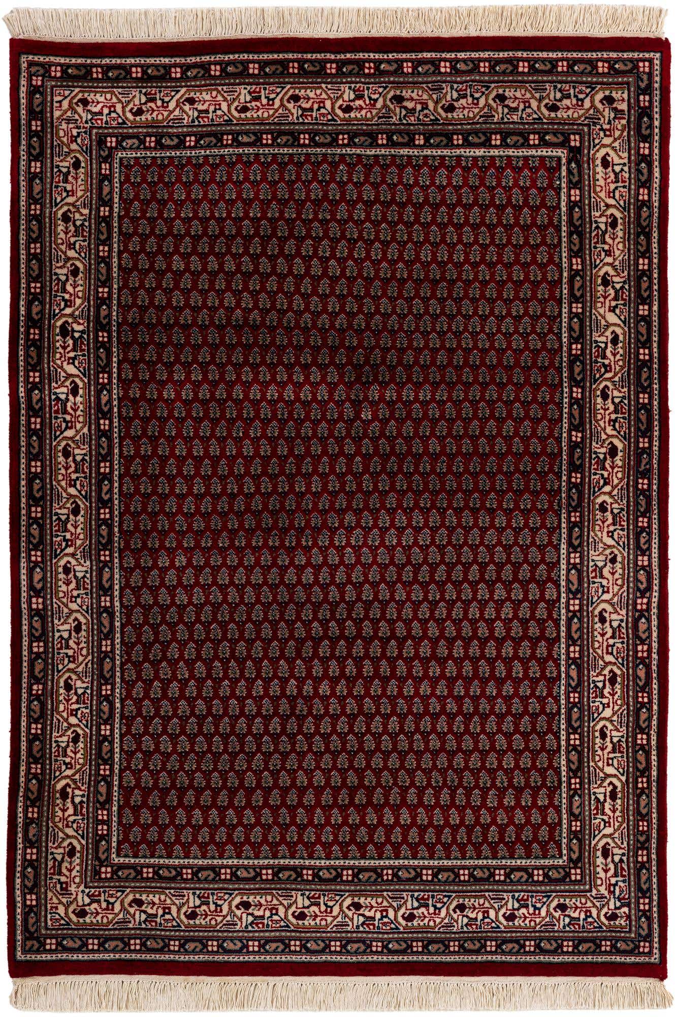 3' 11 x 5' 8 Hand Knotted Mir Wool Rug