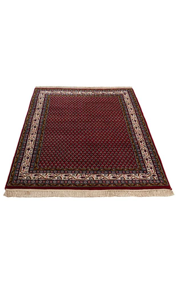 4' x 5' 11 Hand Knotted Mir Wool Rug