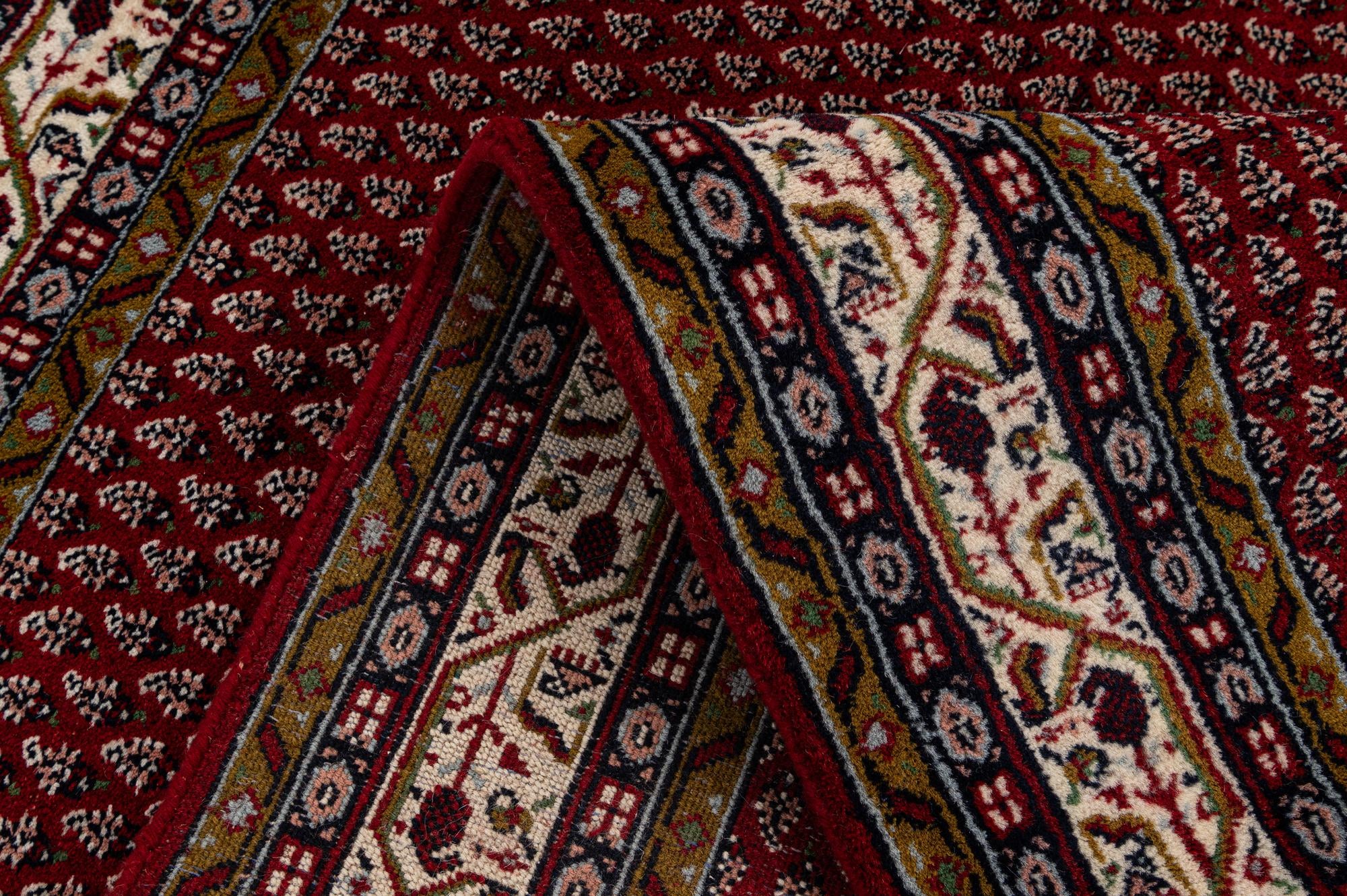 4' x 5' 11 Hand Knotted Mir Wool Rug