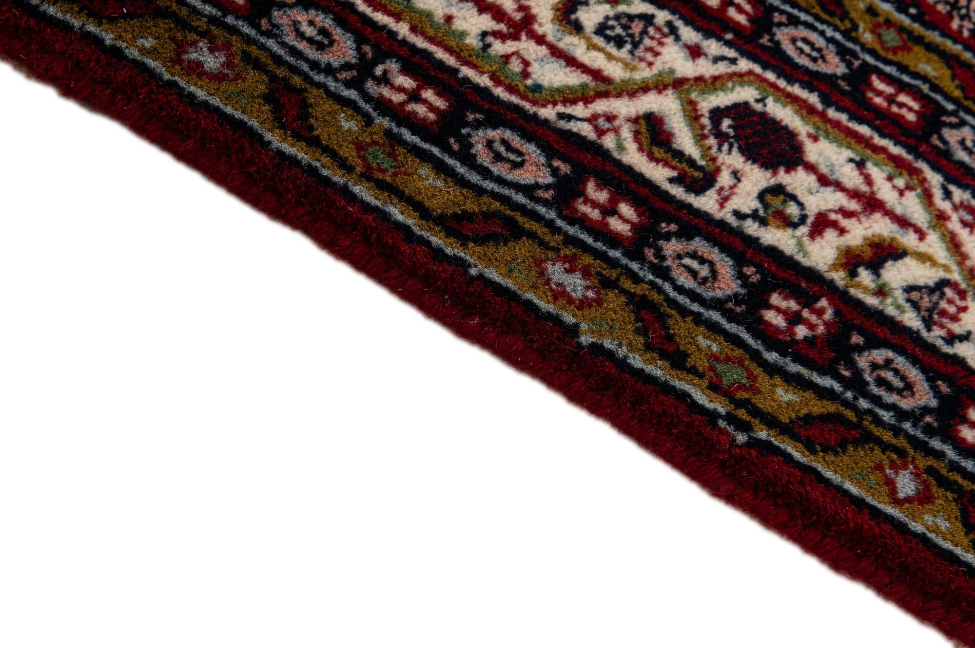 4' x 5' 11 Hand Knotted Mir Wool Rug