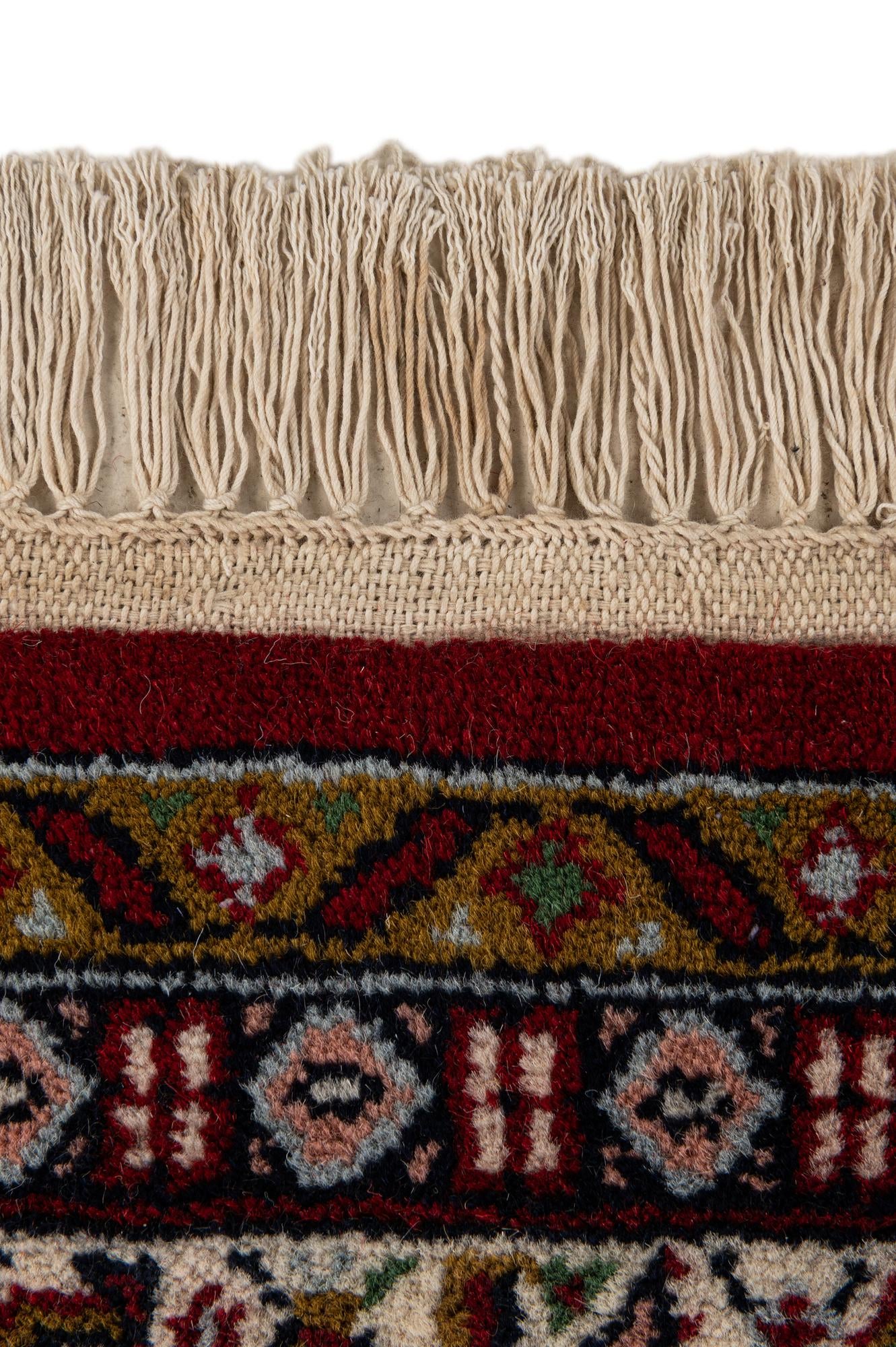 4' x 5' 11 Hand Knotted Mir Wool Rug