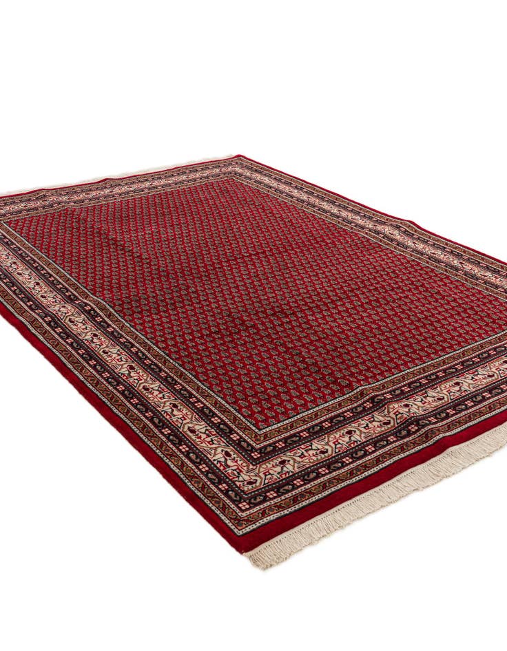 Detail image of 5' 9 x 7' 10 Hand Knotted Mir Wool Rug