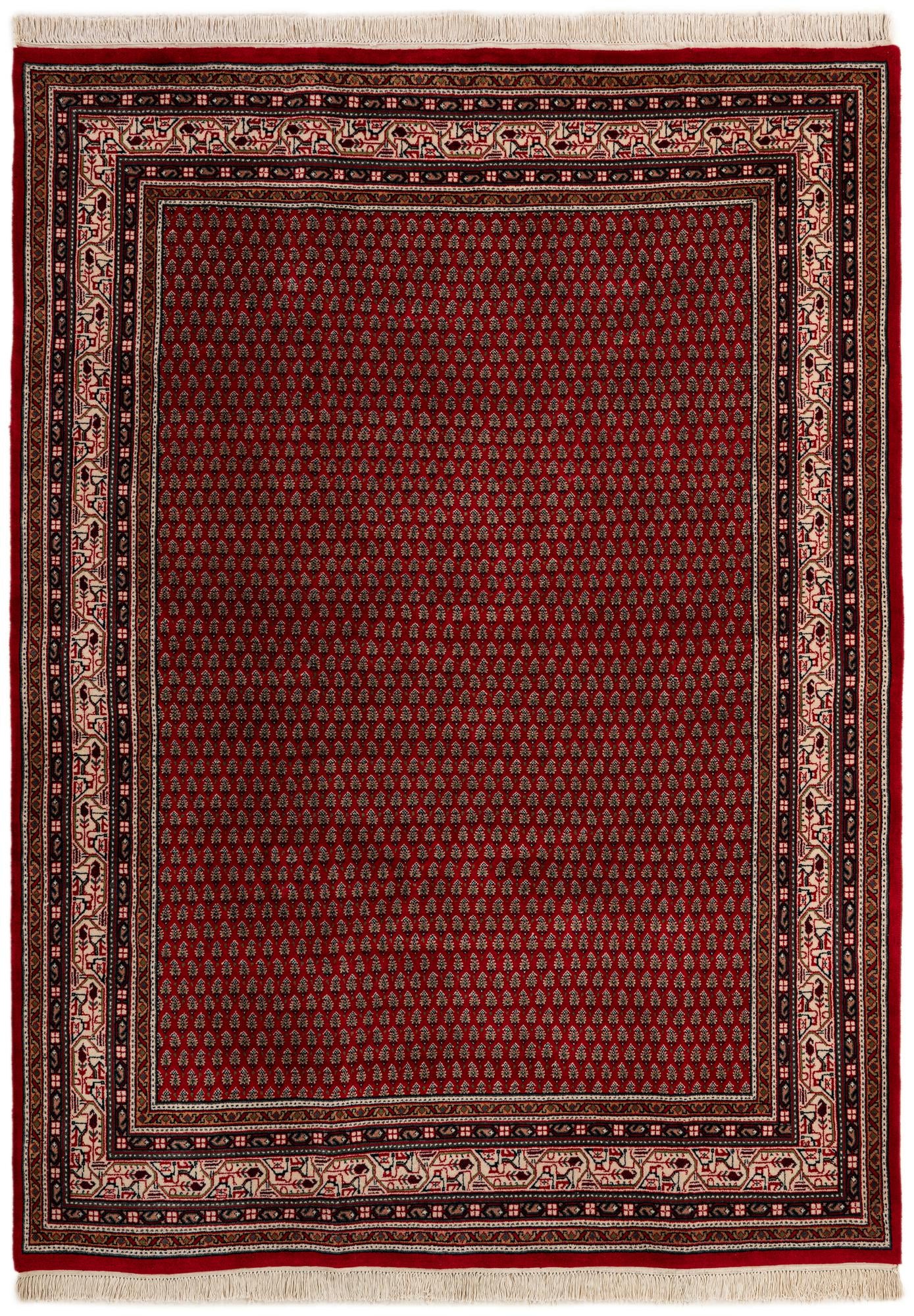 5' 9 x 7' 10 Hand Knotted Mir Wool Rug