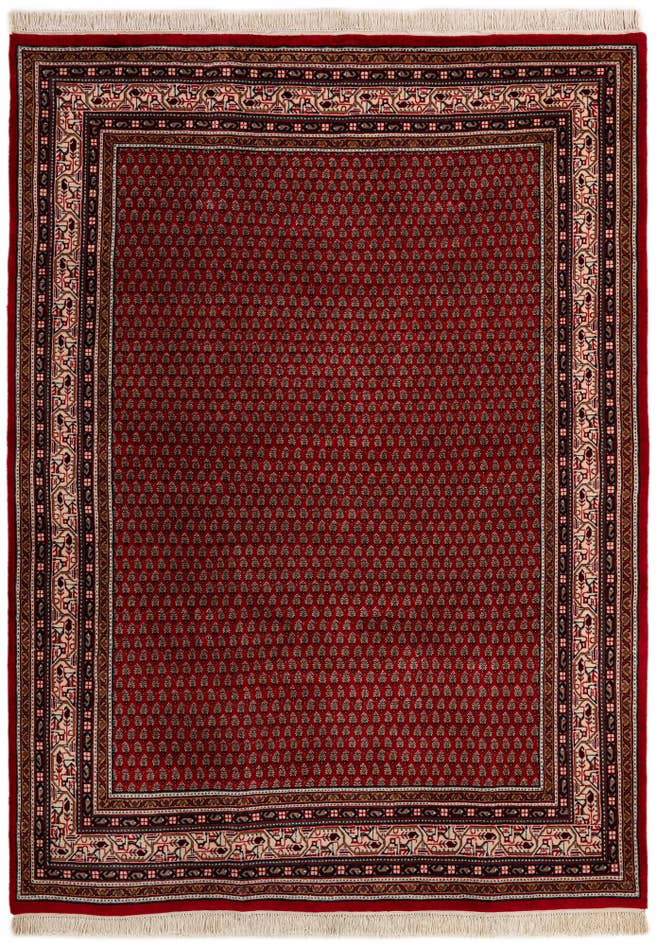 Detail image of 5' 9 x 7' 10 Hand Knotted Mir Wool Rug