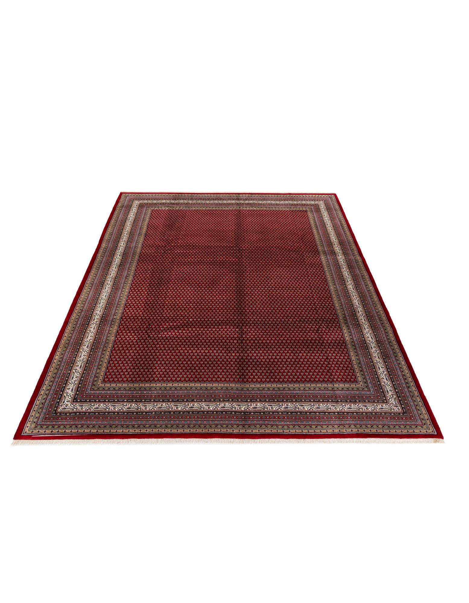 9' 10 x 13' 3 Hand Knotted Mir Wool Rug