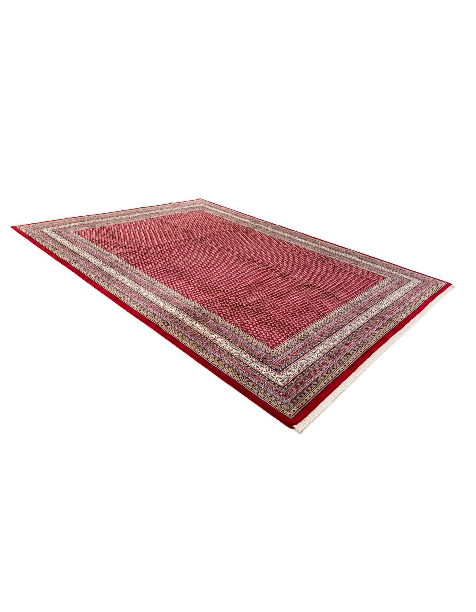 9' 10 x 13' 3 Hand Knotted Mir Wool Rug