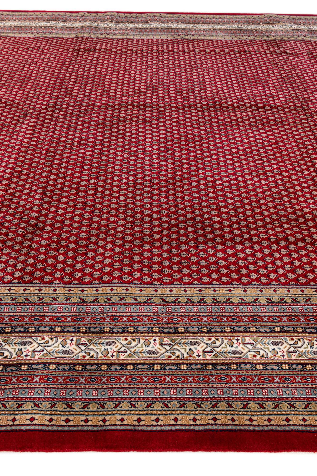 9' 10 x 13' 3 Hand Knotted Mir Wool Rug