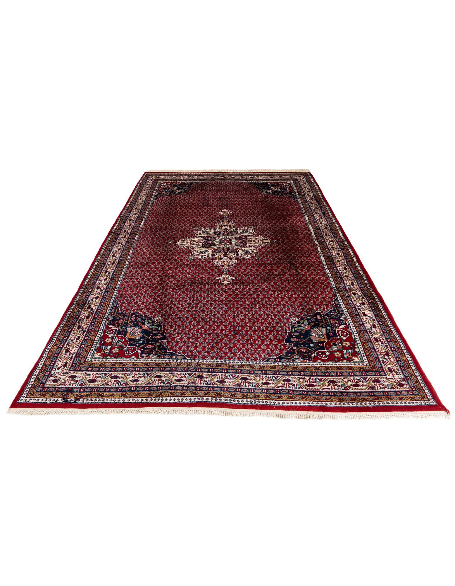 190cm x 290cm anudado a mano Mir Alfombra Lana