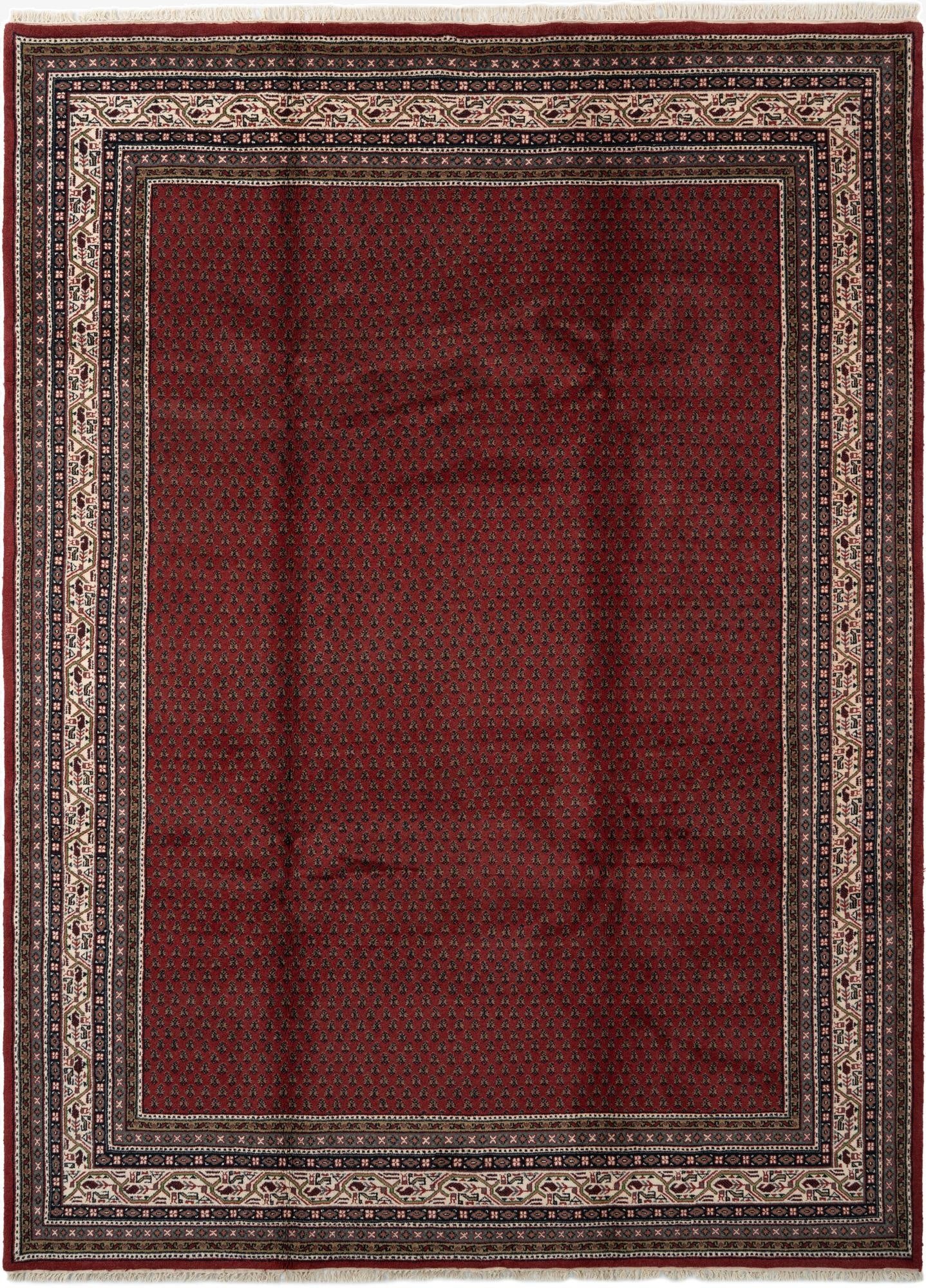 8' 4 x 11' 6  Hand Knotted Mir Wool Rug