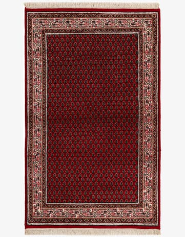 3' 3 x 5' 2 Hand Knotted Mir Wool Rug