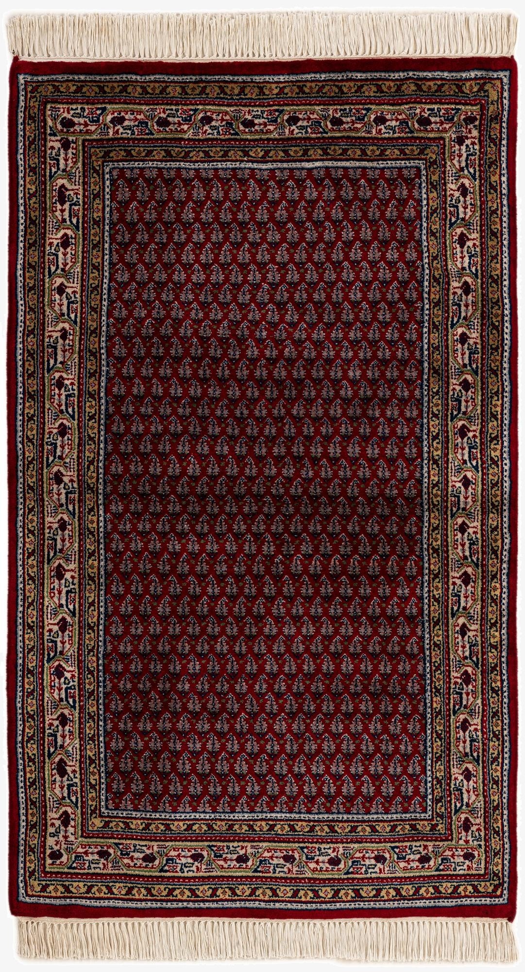3' 1 x 5' 1  Hand Knotted Mir Wool Rug