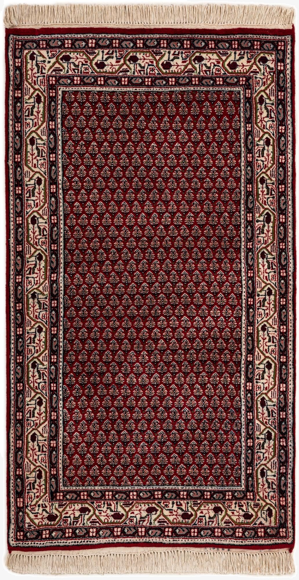 2' 11 x 5' 3  Hand Knotted Mir Wool Rug