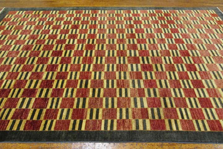 6' 5 x 9' 7 Hand Knotted Modern Ziegler Oriental Rug