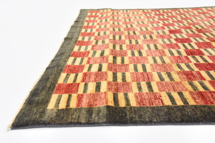 Detail image of 6' 5 x 9' 7 Hand Knotted Modern Ziegler Oriental Rug