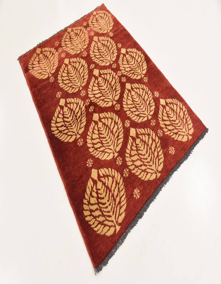 Detail image of 3' 6 x 4' 9  Hand Knotted Modern Ziegler Rug