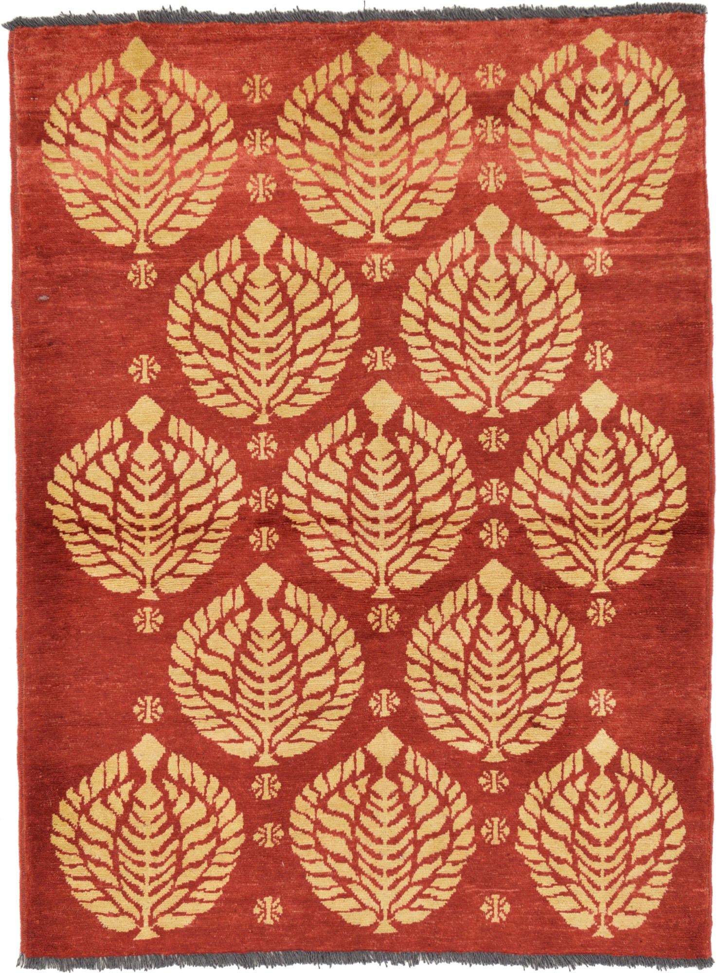 3' 6 x 4' 9 Hand Knotted Modern Ziegler Rug