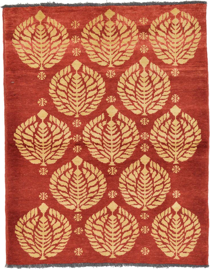 Detail image of 3' 6 x 4' 9 Hand Knotted Modern Ziegler Rug