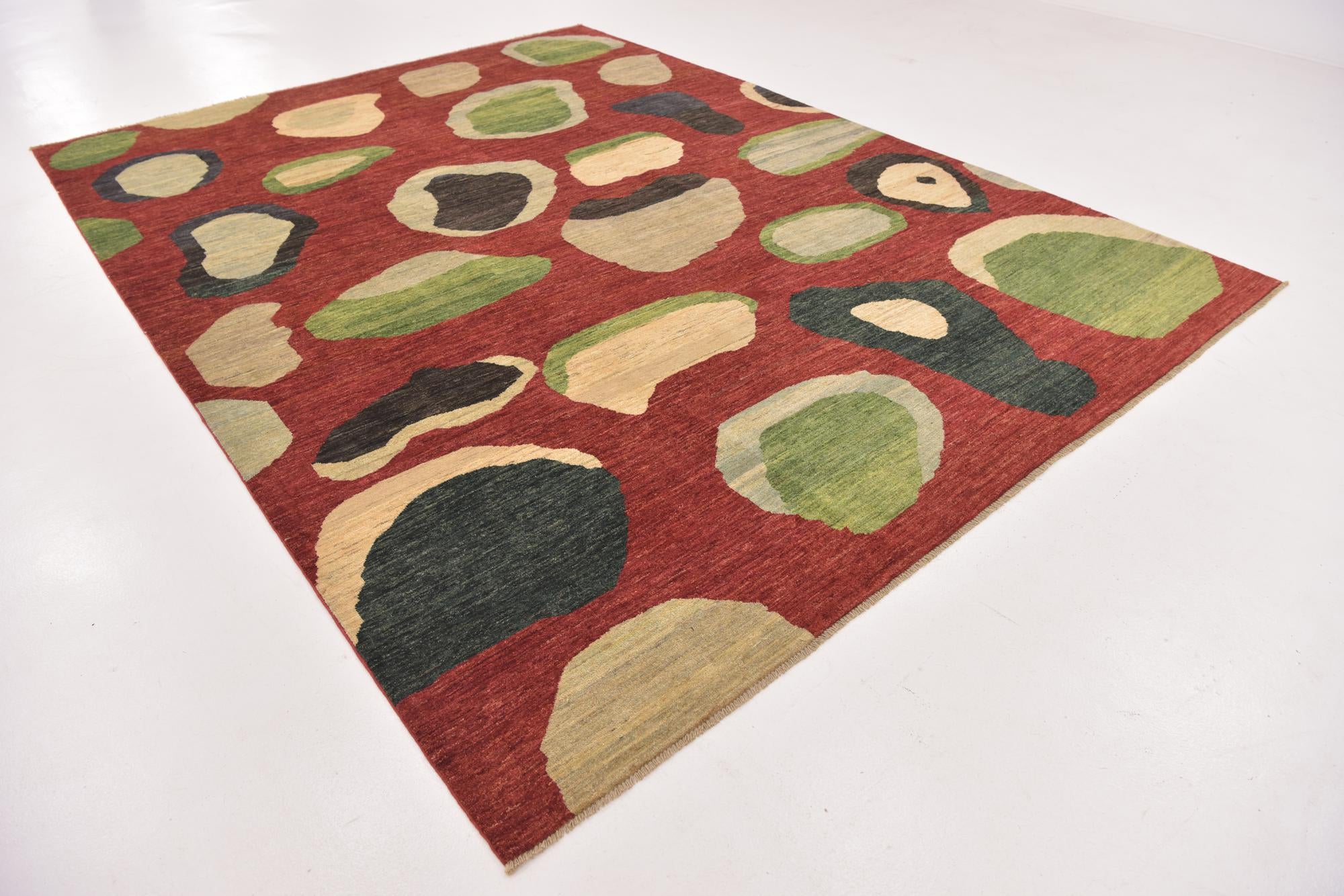 8' 6 x 11' 6 Hand Knotted Modern Ziegler Rug