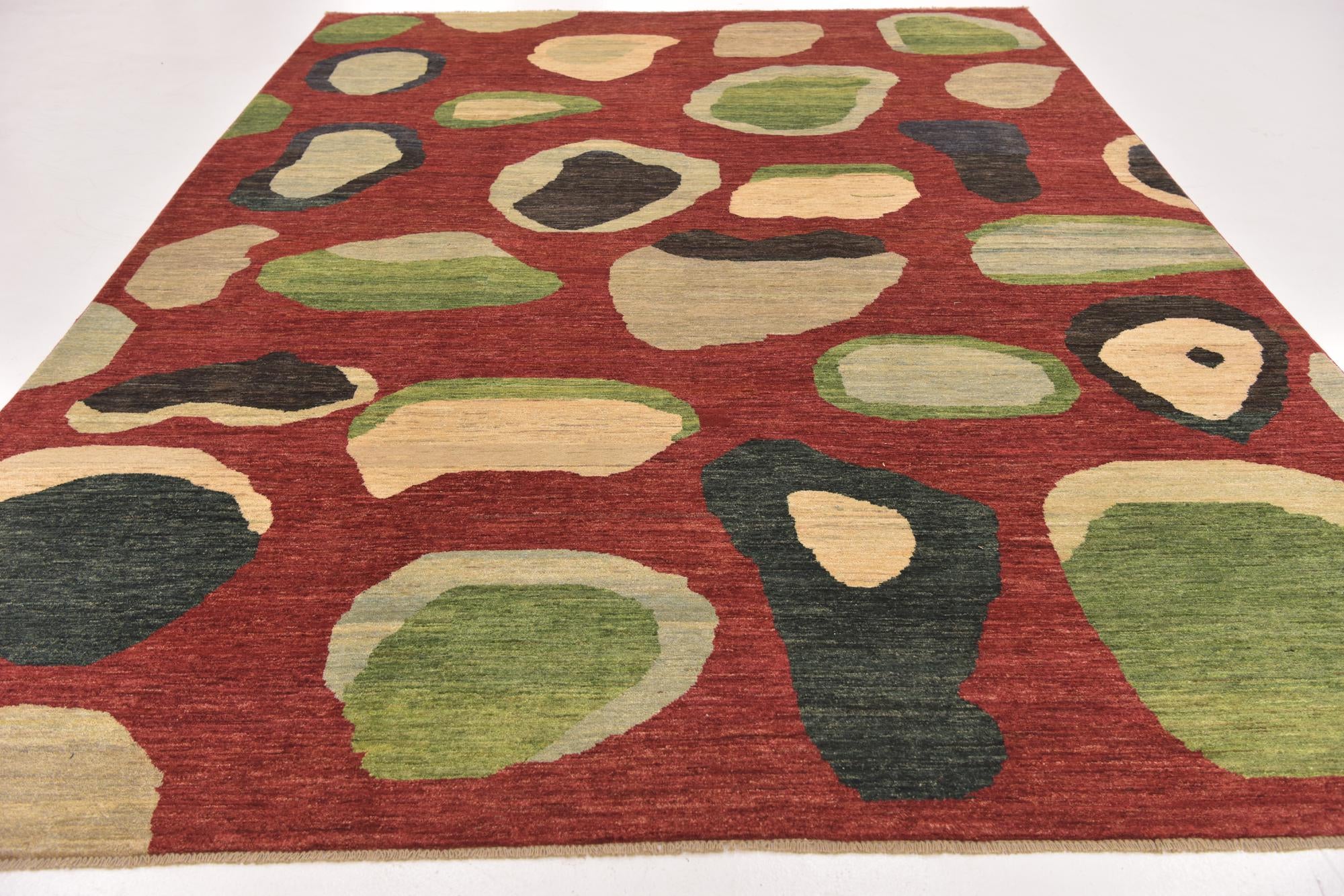 8' 6 x 11' 6 Hand Knotted Modern Ziegler Rug