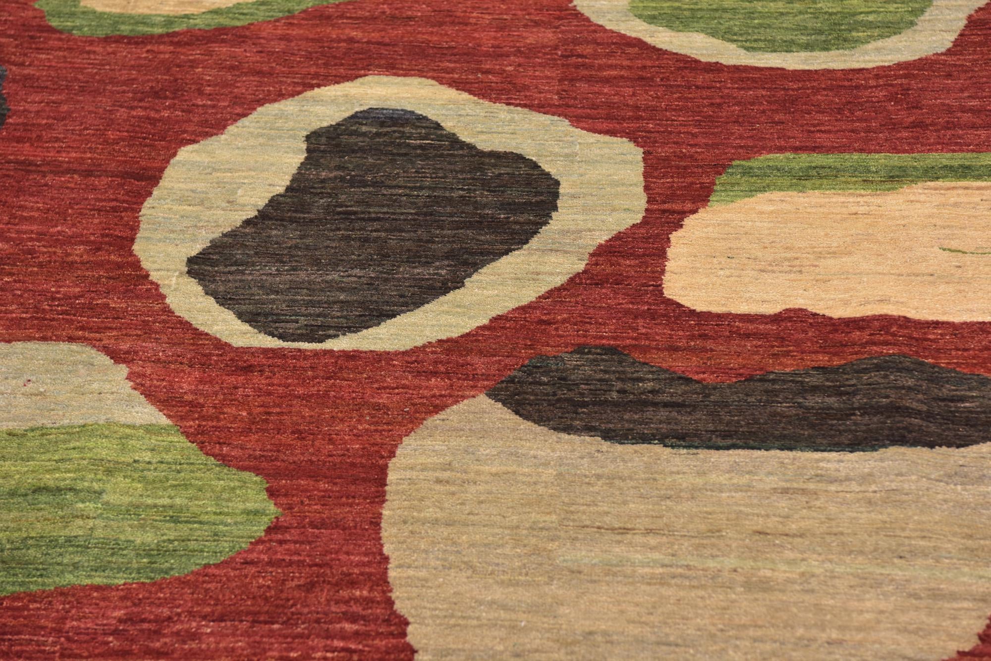 8' 6 x 11' 6 Hand Knotted Modern Ziegler Rug