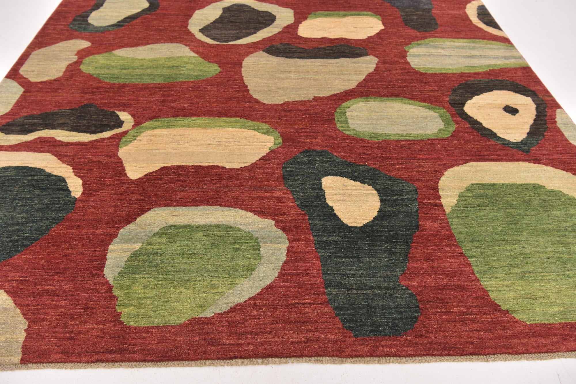 8' 6 x 11' 6 Hand Knotted Modern Ziegler Rug