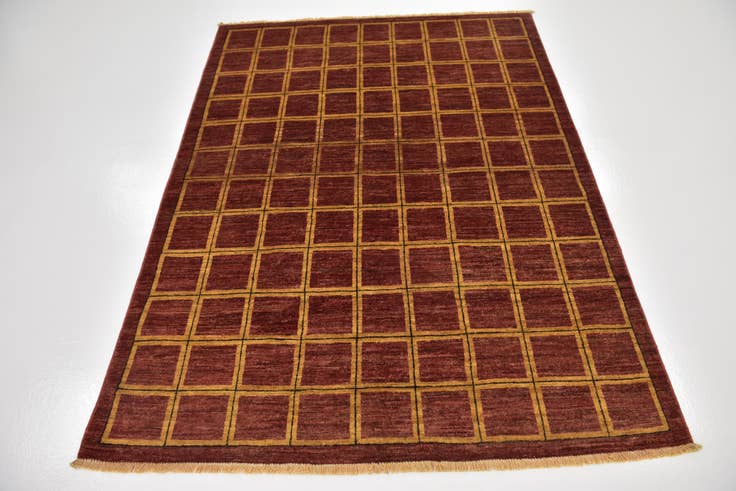Detail image of 4' 10 x 6' 5 Hand Knotted Modern Ziegler Rug