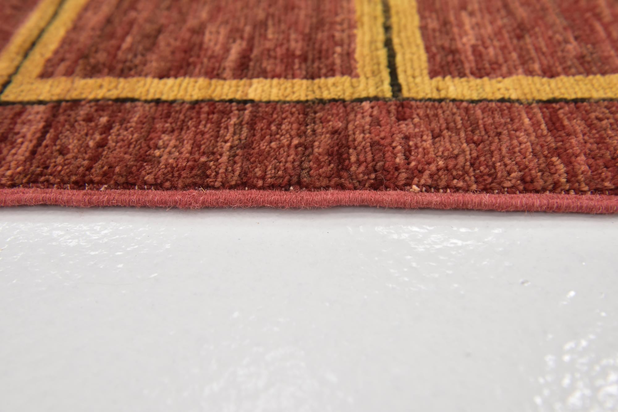 4' 10 x 6' 5 Hand Knotted Modern Ziegler Rug
