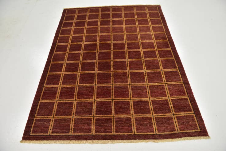 Detail image of 5' x 6' 7 Hand Knotted Modern Ziegler Rug