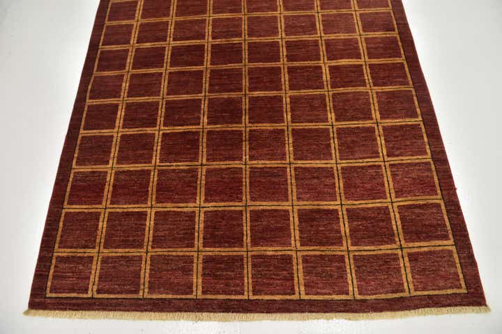 5' x 6' 7 Hand Knotted Modern Ziegler Rug