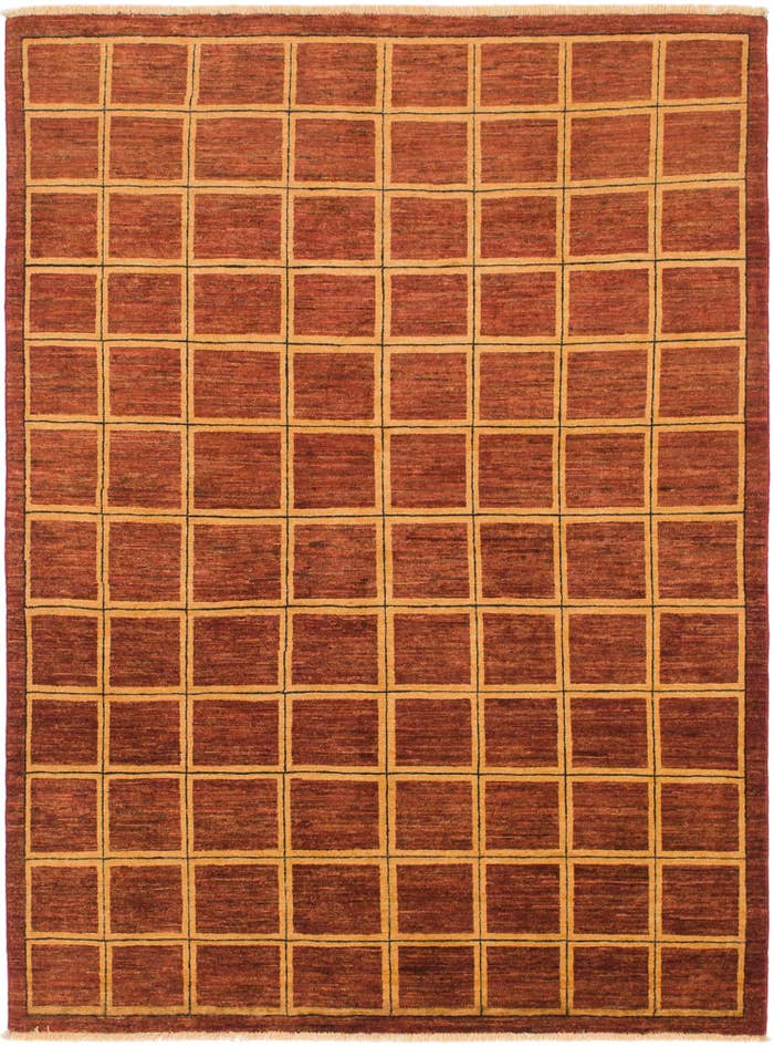 Detail image of 5' x 6' 7 Hand Knotted Modern Ziegler Rug