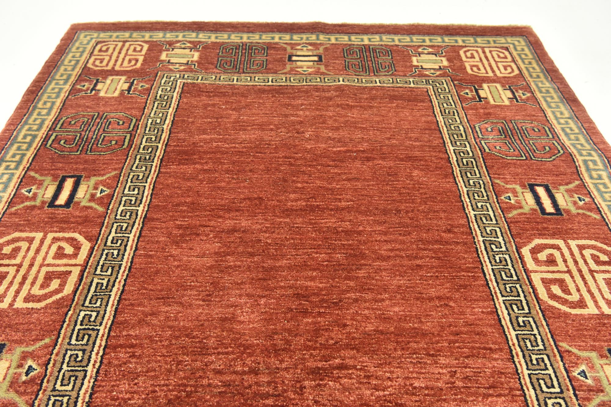 4' 7 x 6' 6 Hand Knotted Modern Ziegler Rug