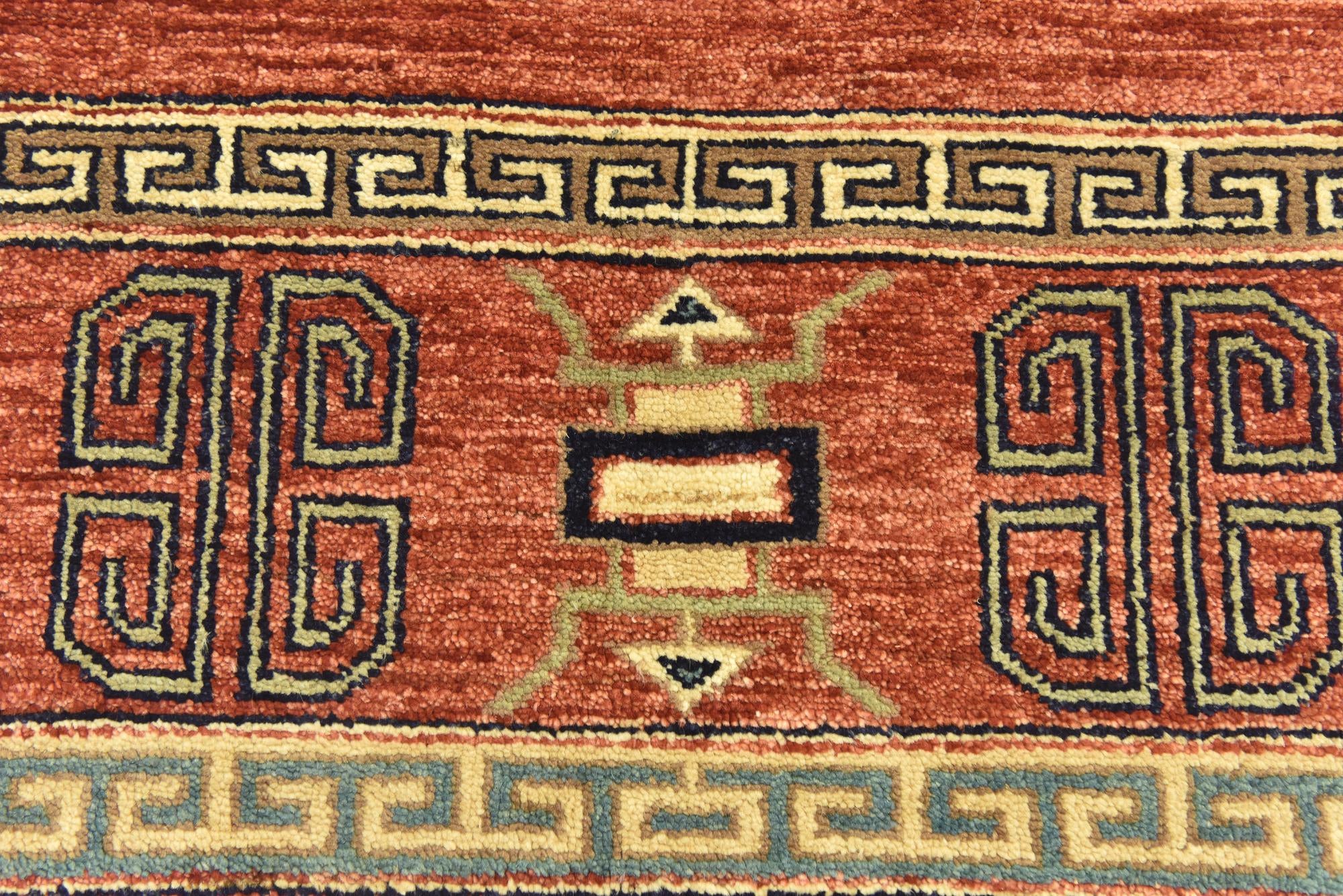 4' 7 x 6' 6 Hand Knotted Modern Ziegler Rug