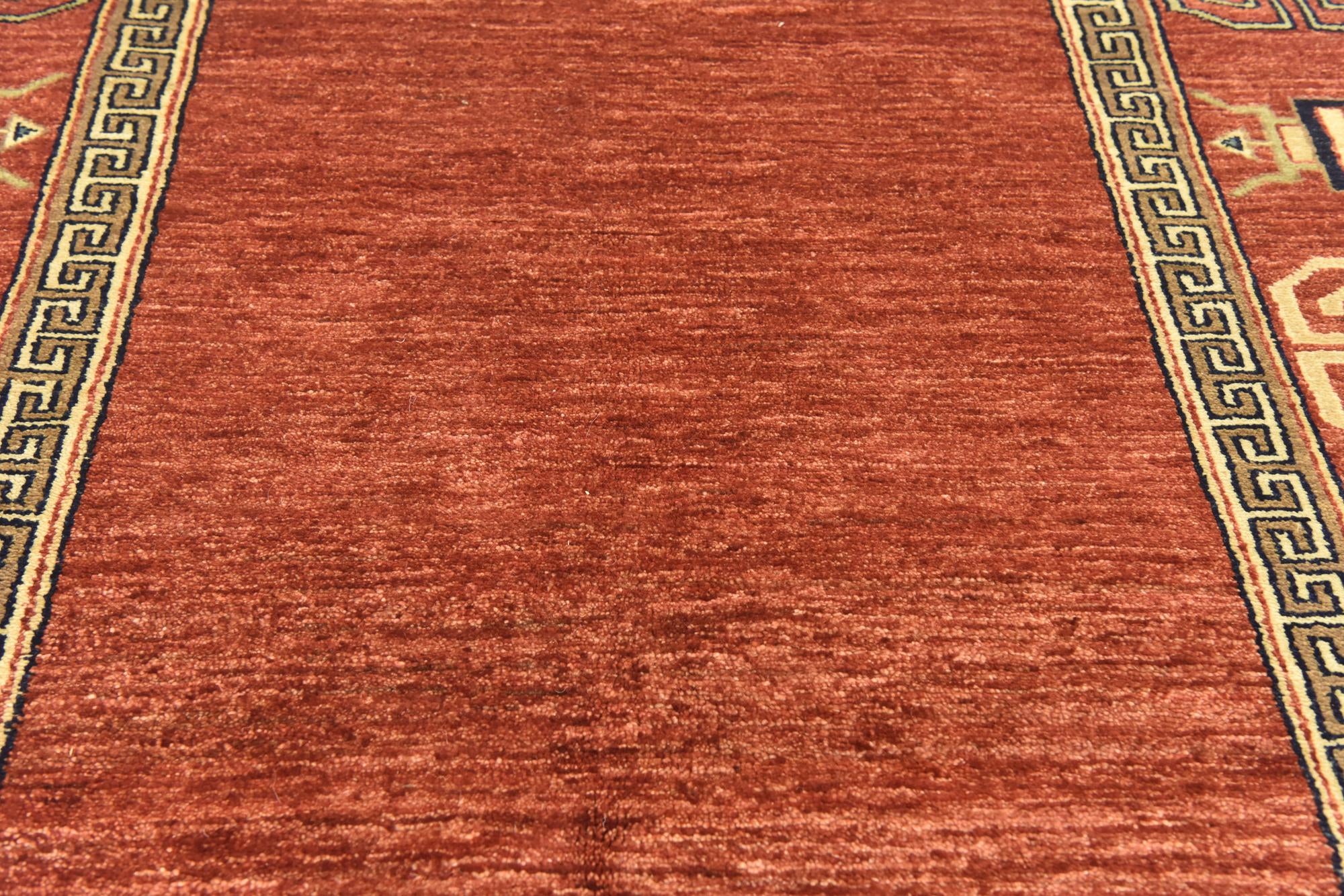 4' 7 x 6' 6 Hand Knotted Modern Ziegler Rug