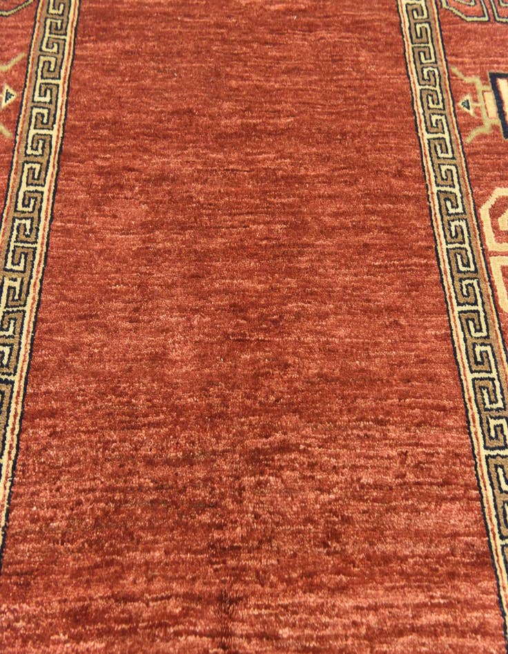 Detail image of 4' 7 x 6' 6  Hand Knotted Modern Ziegler Rug