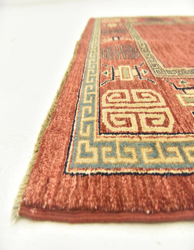 Detail image of 4' 7 x 6' 6  Hand Knotted Modern Ziegler Rug