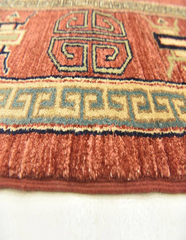 Detail image of 4' 7 x 6' 6  Hand Knotted Modern Ziegler Rug