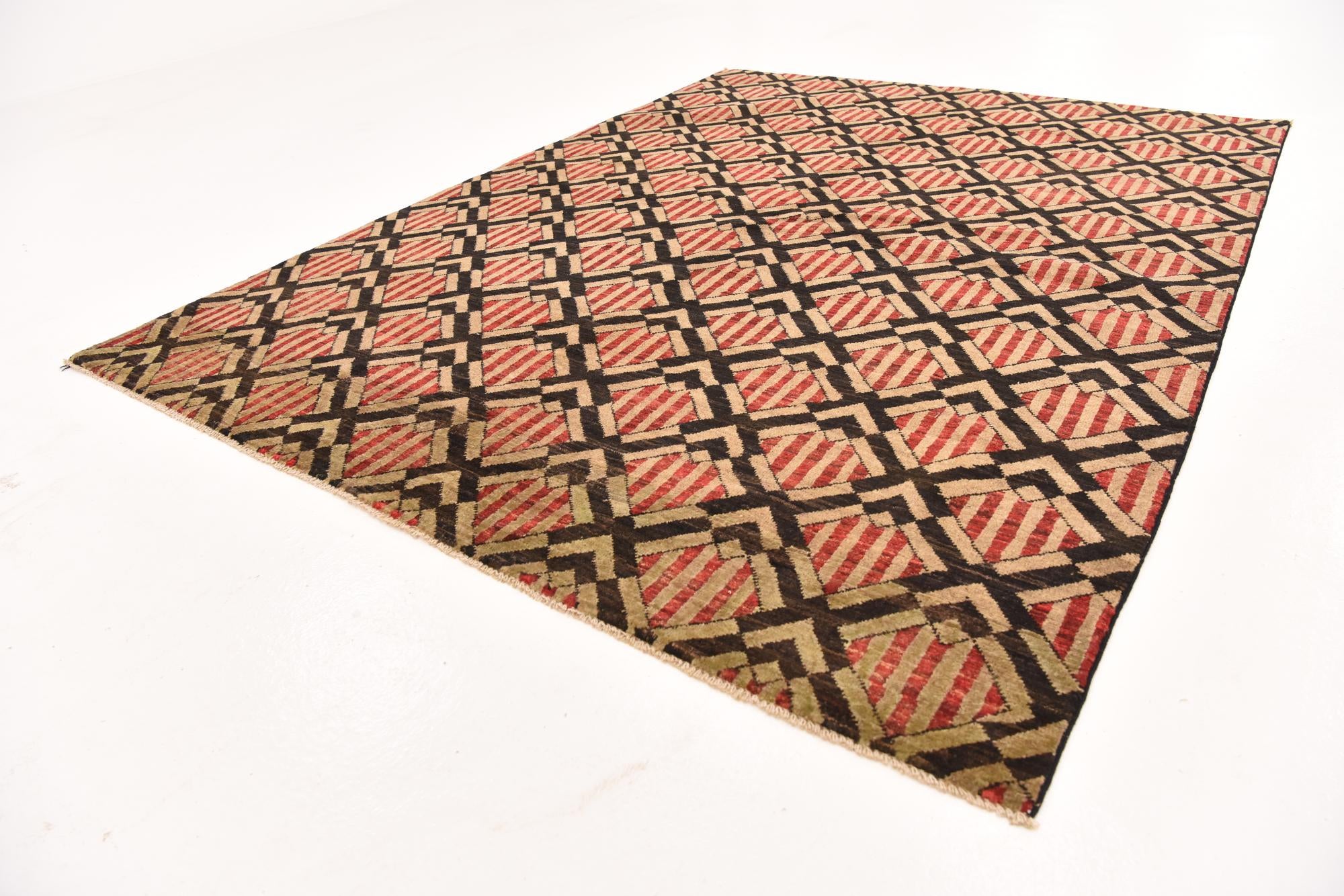 5' 10 x 7' 10 Hand Knotted Modern Ziegler Rug