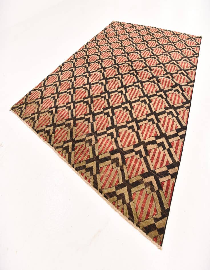 Detail image of 5' 10 x 7' 10  Hand Knotted Modern Ziegler Rug