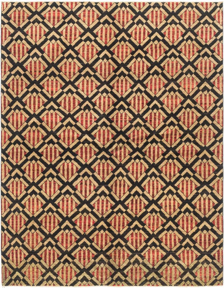 Detail image of 5' 10 x 7' 10 Hand Knotted Modern Ziegler Rug