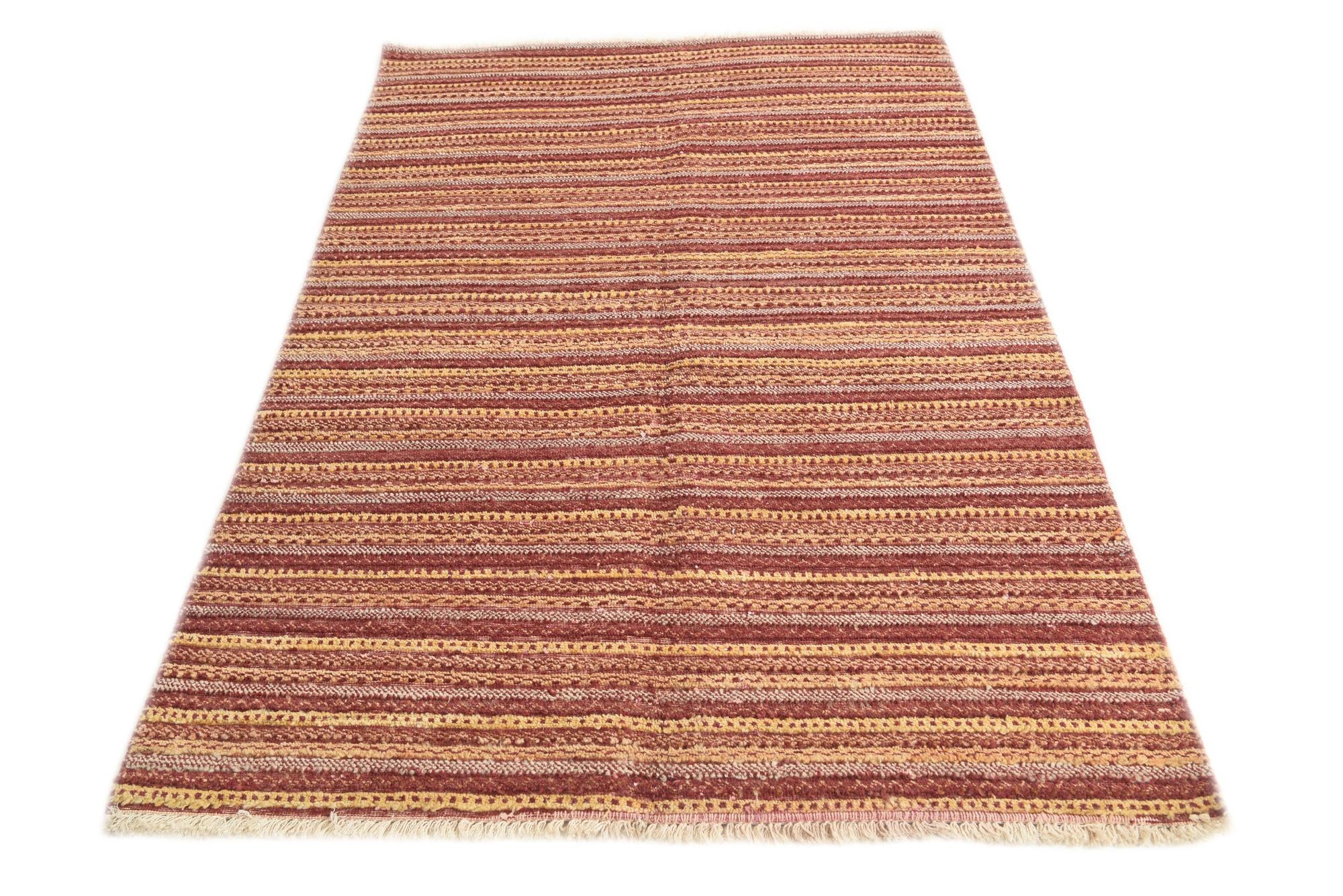 4' x 6' 1 Hand Knotted Modern Ziegler Rug
