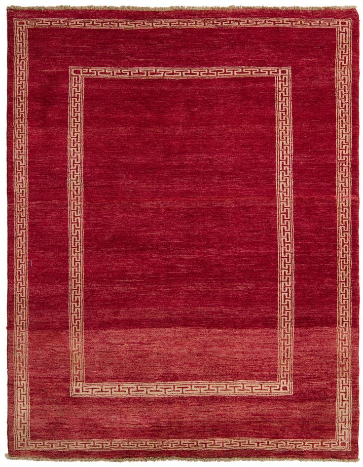 Detail image of 4' 7 x 6' 5 Hand Knotted Modern Ziegler Rug