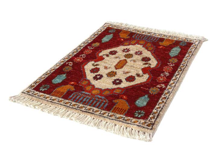 1' 6 x 2' 1 Hand Knotted Modern Ziegler Rug