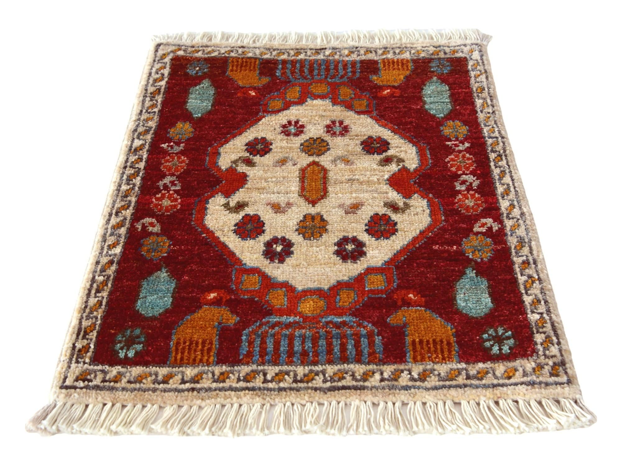 1' 6 x 2' 1 Hand Knotted Modern Ziegler Rug