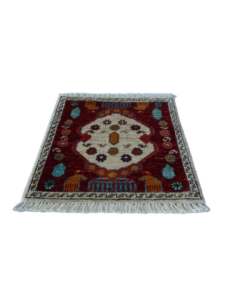 Detail image of 1' 6 x 2' 1 Hand Knotted Modern Ziegler Rug