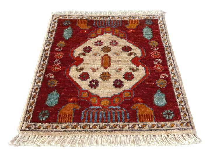 1' 6 x 2' 1 Hand Knotted Modern Ziegler Rug