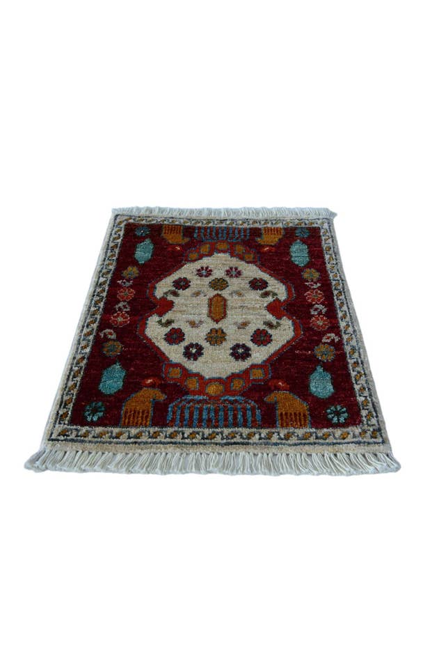 Detail image of 1' 6 x 2' 1 Hand Knotted Modern Ziegler Rug
