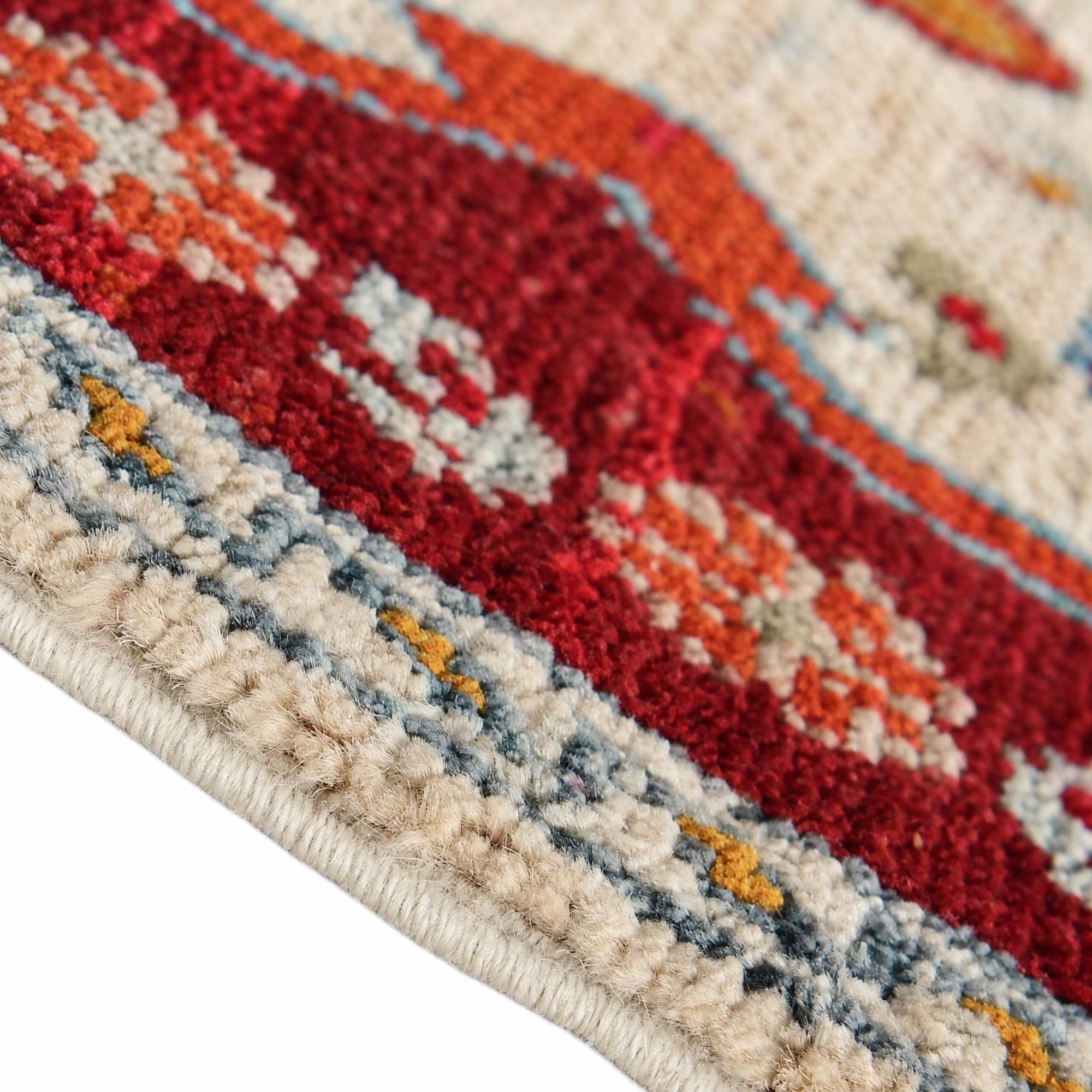 45cm x 65cm Hand Knotted Modern Ziegler Rug