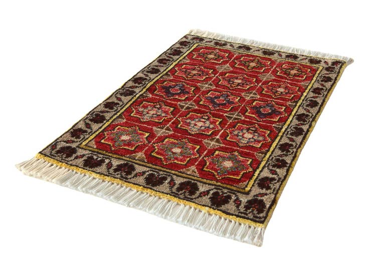 Detail image of 1' 5 x 2' Hand Knotted Modern Ziegler Rug