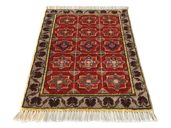 1' 5 x 2' Hand Knotted Modern Ziegler Rug