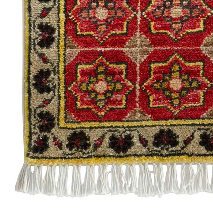 1' 5 x 2' Hand Knotted Modern Ziegler Rug